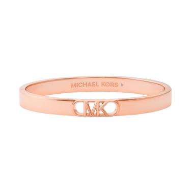 Imagem de Michael Kors Pulseira feminina banhada a ouro rosa 14K com elos império, One Size, Latão, Sem Pedra Preciosa