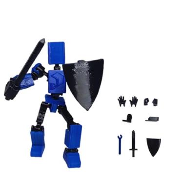 Imagem de Brinquedo Mini 13 - Dummy Articulado Act Figure Acessórios Azul