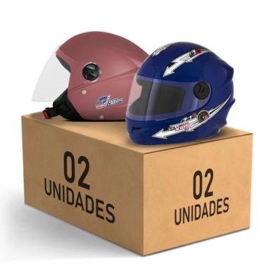 Imagem de Kit 2 Capacete New Liberty 3 Elite + Liberty 4 Kids Feminino Masculino