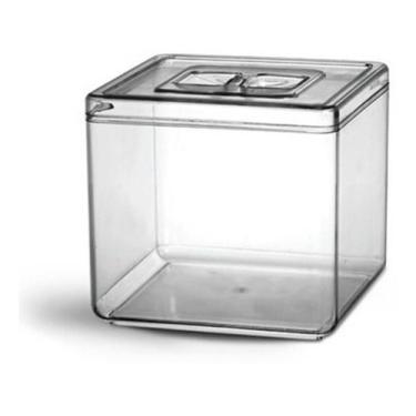 Imagem de 5 Potes Quadrado Acrílico 5 L - Cereais Doces - LCR