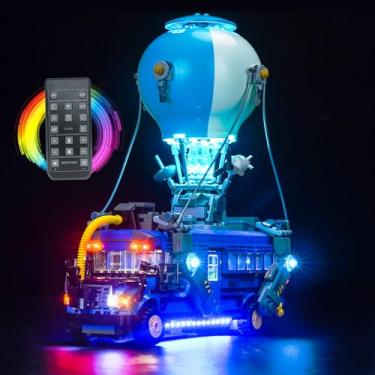 Imagem de LocoLee RC Version LED Light Kit Compatible with Lego 77073 Battle Bus Fortnite, Creative Lighting Set Accessories Compatible with Lego 77073 Fortnite Combat Bus, No Models Only Light