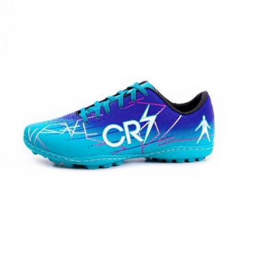 Imagem de Chuteira Society CR7 Pro Quadra Grama Sintética - SM, 42, Verde