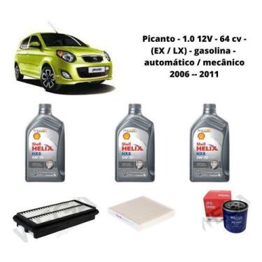 Imagem de Kit revisao troca de oleo picanto 1.0 12v 2006 a 2010 - SHELL