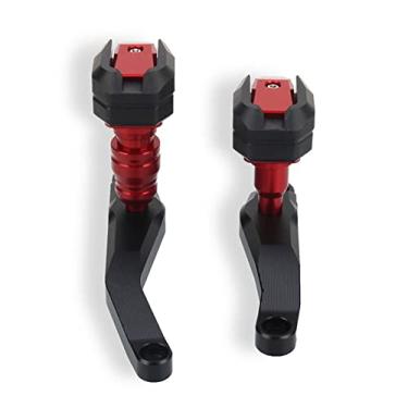 Imagem de Acc-Creativity Motocicleta CNC Alumínio Motor Crash Guard Case Frame Sliders Protector Proteção contra quedas Compatível com Triumph Trident 660 2021-2022 (Vermelho)