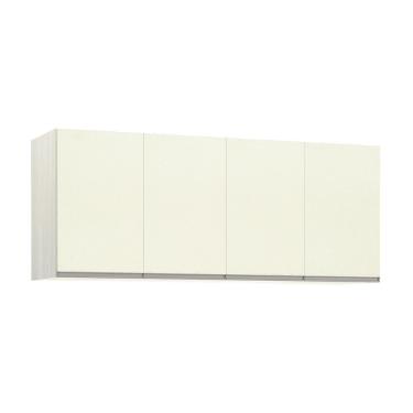 Imagem de Maleiro Casal 4 Portas Plus 165 Cm Crema Com Kashmir