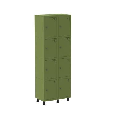Imagem de Armário Roupeiro 8 Portas Aço Grp 502-8 Verde Miró