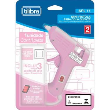 Imagem de Mini Pistola para Cola Quente APL11 Rosa - Tilibra, Único