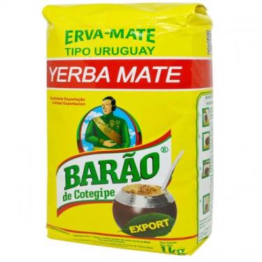 Imagem de Erva Mate Chimarrão BARÃO EXPORT Padrão Uruguai 1kg - Barão de Cotegip