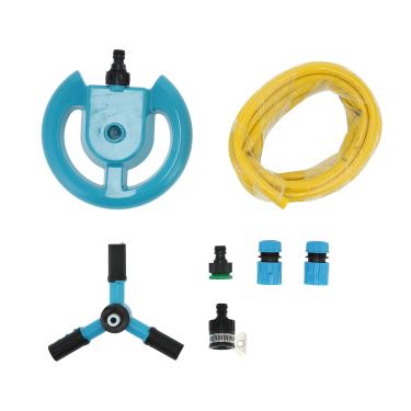 Imagem de Aspersor giratório de 360 graus Aspersor hidráulico automático 6 8M Diâmetro de pulverização para irrigação do gramado do jardim Plástico PVC 21x20 5x10 5cm