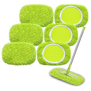 Imagem de Wzxlj.Y Recarga De Esfregões Reutilizáveis Compatíveis Com Swiffer Sweeper, Panos Microfibra Úmidos Para Limpeza Pisos, Laváveis Em Casa (6)