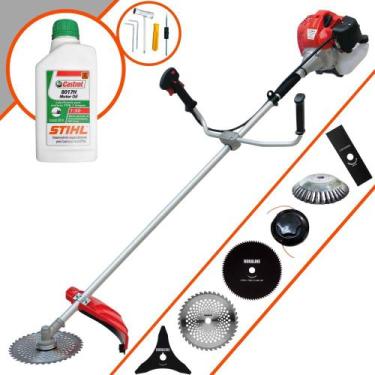 Imagem de Roçadeira Cortador de Grama Anmax CG430P À Gasolina Anmax 43cc 2HP de 