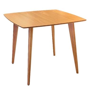 Imagem de Mesa de Jantar Quadrada 90cm Madeira Maciça (Freijo, 90 cm, Preto)