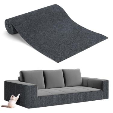 Imagem de Almofada protetora de móveis para gatos de 100 x 40 cm – Tapete de parede durável e pegajoso, protetor de canto de sofá com suporte autoadesivo, para sofá, parede, árvore de gato e arranhador faça