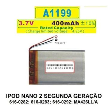 Imagem de Bateria  Nano 2  Geração 616-0282 616-0283 616-0292 - - bgb
