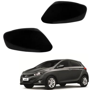 Imagem de Par Capa Retrovisor Hb20 2012 A 2019 Sem Furo Para Pisca