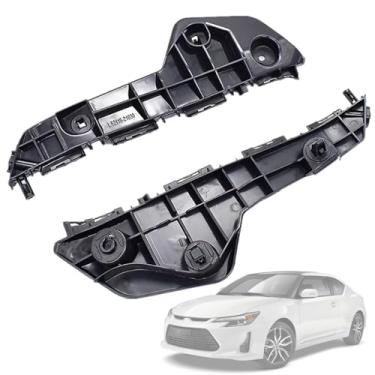 Imagem de Conjunto de suportes de para-choque dianteiro direito e esquerdo do lado do motorista e do passageiro adequado para Scion tC 2011 2012 2013 2014 2015 2016, suportes laterais do para-choque dianteiro