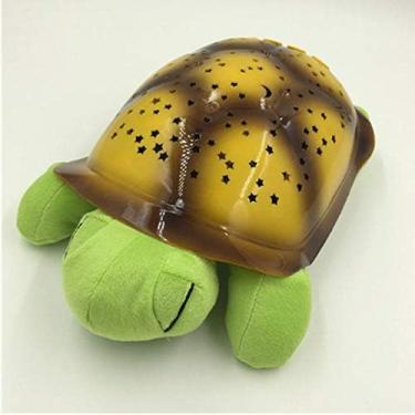 Imagem de Luz noturna de tartaruga, luz noturna de projetor estrela, lâmpada noturna estrelada, para crianças, Halloween, presente de Natal, verde