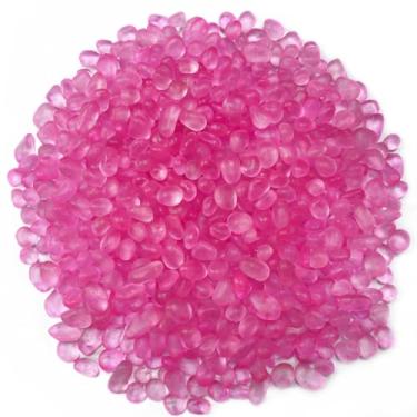 Imagem de 400 g Rosa Peixes Cascalho Aquário Pedras de Vidro do Mar Seixos Aquário Cascalho Pedras de Tanque de Peixes, Miçangas, Pedras, Areia, Vidro, Pedras Preciosas, para Enchimento de Vasos, Tartaruga