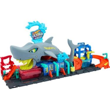 Imagem de Pista Hot Wheels City Lava Rápido Mega Tubarão Color Reveal Mattel