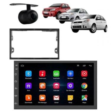 Imagem de Central Multimidia Android Auto Polo Hatch Moldura + Câm - First Optio