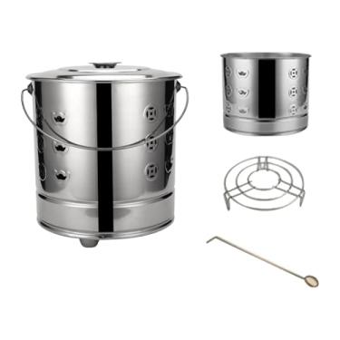 Imagem de Stgfyxgs Balde de Papel para Queima de Papel, Barril de Papel para Fogueira, Lareira Portátil, Balde de Cinzas para Adoração No Jardim, S