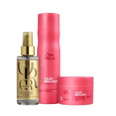 Imagem de Wella Brilliance Sh 250ml + Masc 150ml + Oleo 100ml - Wella profission