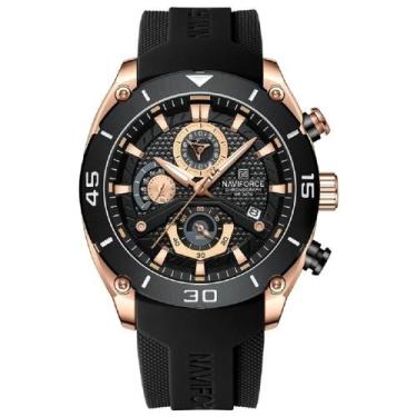 Imagem de Relógio Esportivo Masculino Naviforce Á Prova d'Água, Bronze