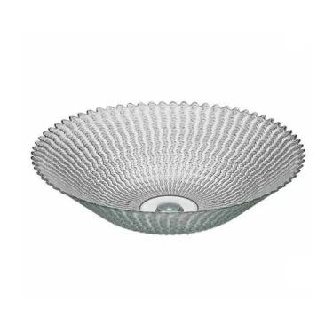 Imagem de Centro de Mesa Ondas Multiuso em Vidro 9,5x38cm - Vitazza