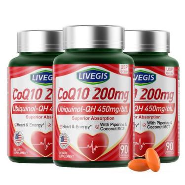 Imagem de Suplementos LIVEGIS CoQ10 200 mg Cápsulas gelatinosas com óleo MCT de 