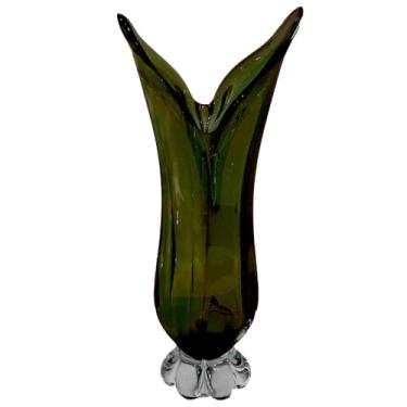 Imagem de VASO DECOR MURANO 18X12X40 CM VERDE ESMERALDA