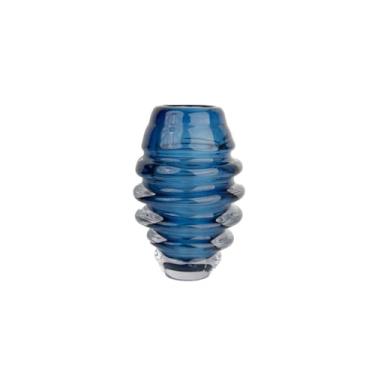 Imagem de VASO DECOR MURANO 15X27 CM AZUL SAFIRA