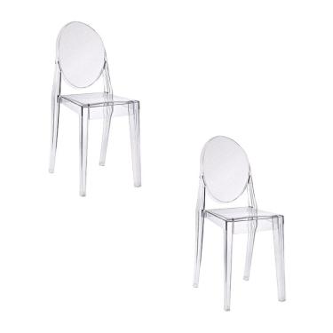 Imagem de Kit com 2 Cadeiras para Sala de Jantar Viena Incolor