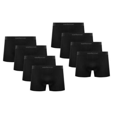 Imagem de Kit 8 Cuecas Microfibra Boxer Box Modelo Sem Costura Infantil Menino -