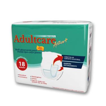 Imagem de Refil Absorvente Roupa Íntima Adultcare Active+ Adulto 18 Unidades
