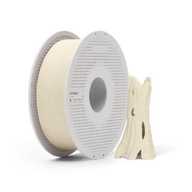 Imagem de Filamento Impressora 3d Bambu Lab Pla Wood 1kg Carretel Reutilizável Cor White Oak 13106