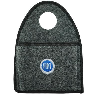 Imagem de Lixeira Lixinho Automotiva Carro Carpete Logo Bordado para Câmbio Grafite