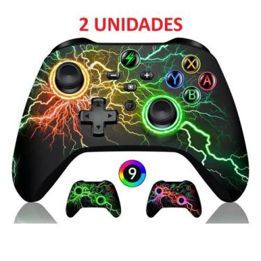 Imagem de Controle Sem Fio Para Pc Switch Android Ios Led Rgb Qualidade Premium 