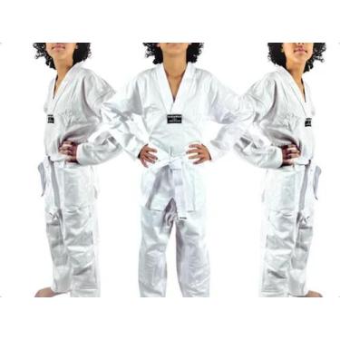 Imagem de Haganah kimono taekwondo infantil, Branco, M3