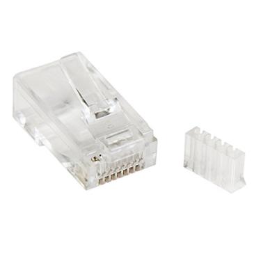 Imagem de StarTech.com Cat5e RJ45 conector modular rosqueado, Cat6 - Sólido, Clear, 50 Pack