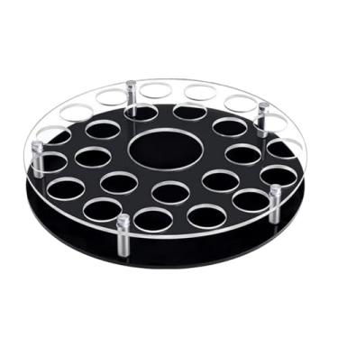 Imagem de FytStycale Bandeja para Servir Copos de Vinho, Suporte para Exibição de Vinho E Cerveja em Acrílico com 25 Furos E Organizador de Copos para Clube, Bar, Vodka E