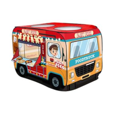 Imagem de Esquirla Crianças jogam barraca com bolsa de transporte finge reprodução de brinquedos de brinquedos de brinquedos de toca para camping garden idades 4 5 6 7 8