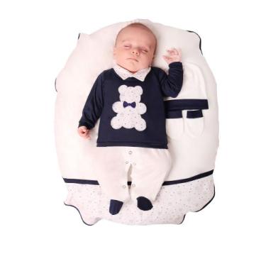 Imagem de Saída Maternidade Menino Nobreza Casaco 5 peças Roupas de Bebê - João 