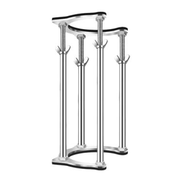 Imagem de MotiveTech Kit de Reparo de Suporte de Pia Embutido, Fácil de Instalar, Pernas de Suporte Ajustáveis ​​sob a Pia, para Decoração de Pia de Banheiro, 35cm a 45cm