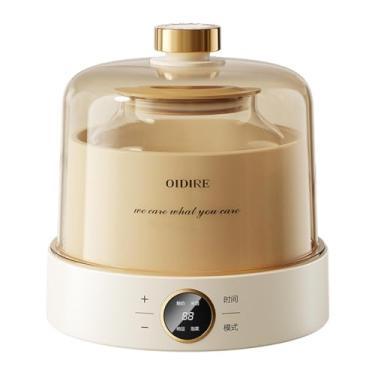 Imagem de Ioensy Máquina de iogurte grego, máquina elétrica de iogurte, recipiente interno de vidro de presente de 1 litro, temporizador automático para cozinha Natto, Sem Xícaras