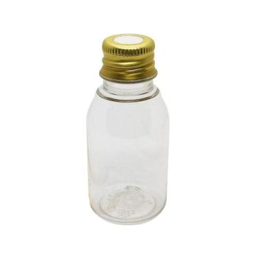 Imagem de Lembrancinha Frasco 100ml Tampa De Aluminio Ouro Furada 10 Un - DREX