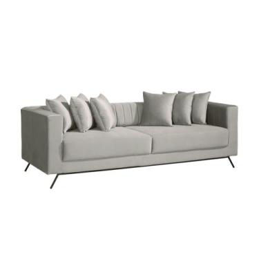 Imagem de Sofá Living Taiti 2,70 Bipartido - Best Mobília, Linho Off Mescla