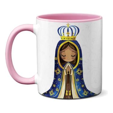 Imagem de Caneca Nossa Senhora Aparecida Oração Dai-nos A Benção Mãe (Rosa)
