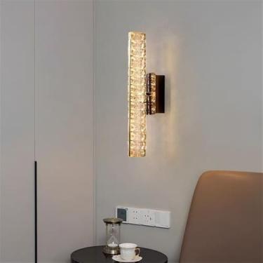 Imagem de Lâmpada De Parede LED Moderna De Cristal Luxo - Decoração De Arte Fashion Para Sala De Estar, Quarto, Villa, Hotel, Escadaria E Corredor (Estilo 28 A D8H48CM)