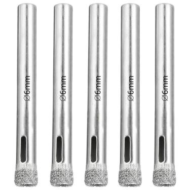 Imagem de Serra Copo Diamantada 6Mm Porcelanato Vidro Mármore 05 Un