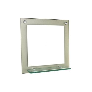 Imagem de Espelho Para Banheiro Com Prateleira 40Cm Champanhe